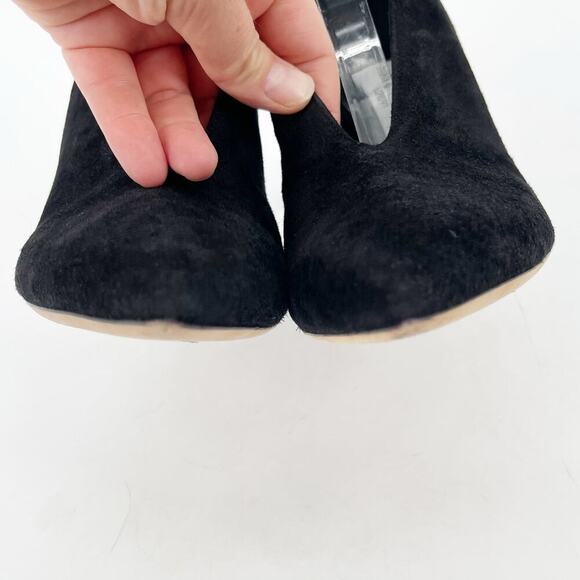 Jimmy Choo Lux 100 Black Suede Gold Crystal Ankle Strap Vamp Booties size IT 40 - Picture 6 of 11